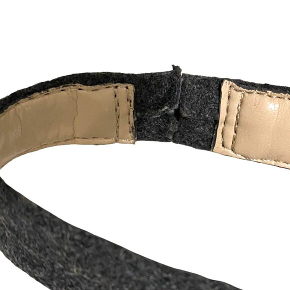 Dr Scholls Meringue WESLYN Platform Wedge Sandal Womens 9.5 Gray Felt Chunky - Picture 12 of 12